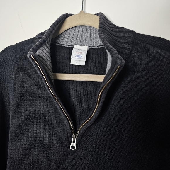 Men's Long-sleeved Pullover Heavyweight Knit Sweater, Black, XL, Old Navy - Picture 5 of 12